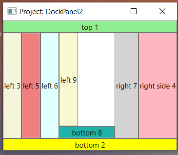 WPF DockPanel - BeginCodingNow.com
