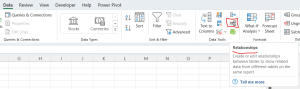 Excel Table Relationships