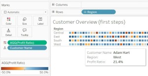Customer Overview in Tableau