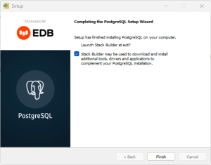 PostgreSQL Installation on Windows