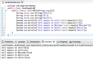Java String Equals And Equalsignorecase Methods Example - Mountain Design Collection - HD Quality