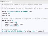 Python Program To Add Digits Of A Number