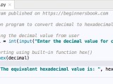 Python Program To Convert Decimal To Hexadecimal