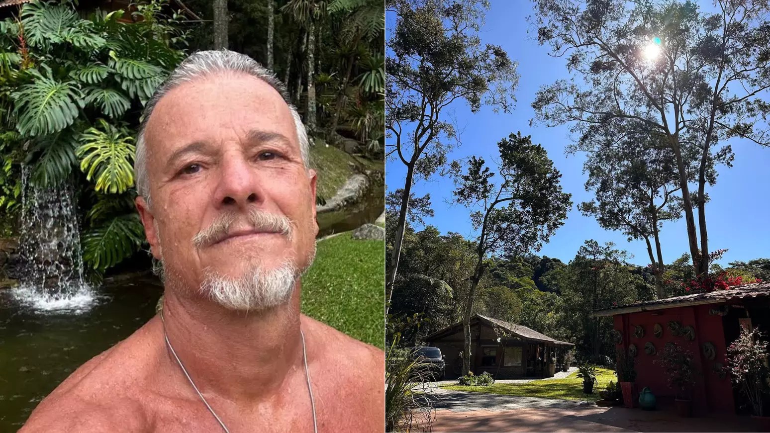 Marcello Novaes em sítio em Teresópolis na Região Serrana do Rio