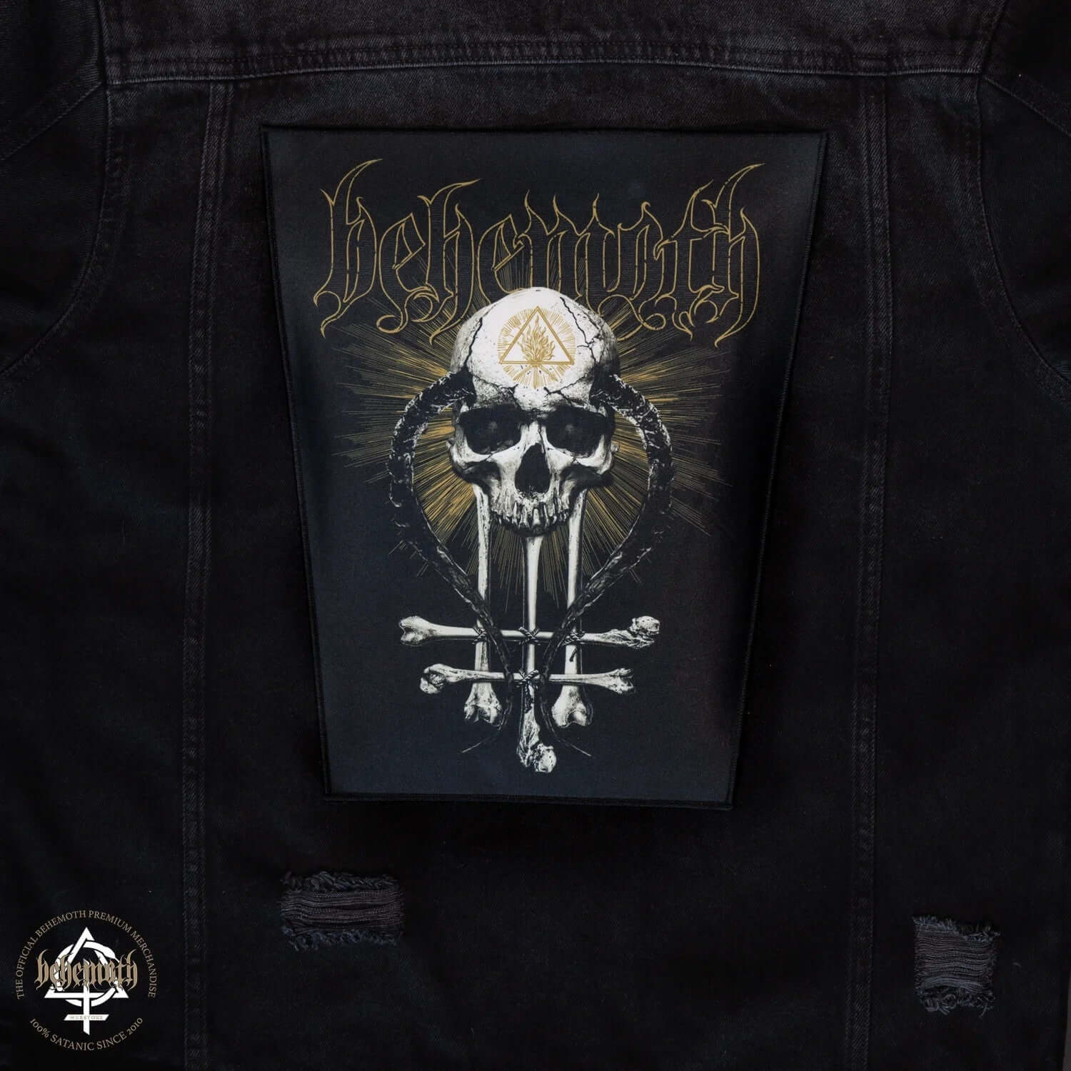 Behemoth In Absentia Dei Iron On Back Patch Behemoth Webstore Worldwide