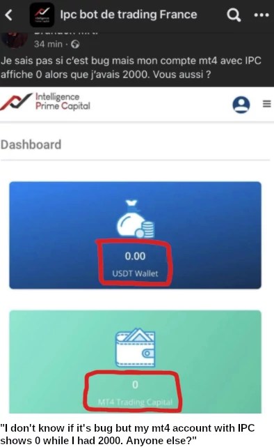 A pending state for a month then they reset the wallet take your old . Intelligence Prime Capital Blocking Draining Investor Accounts