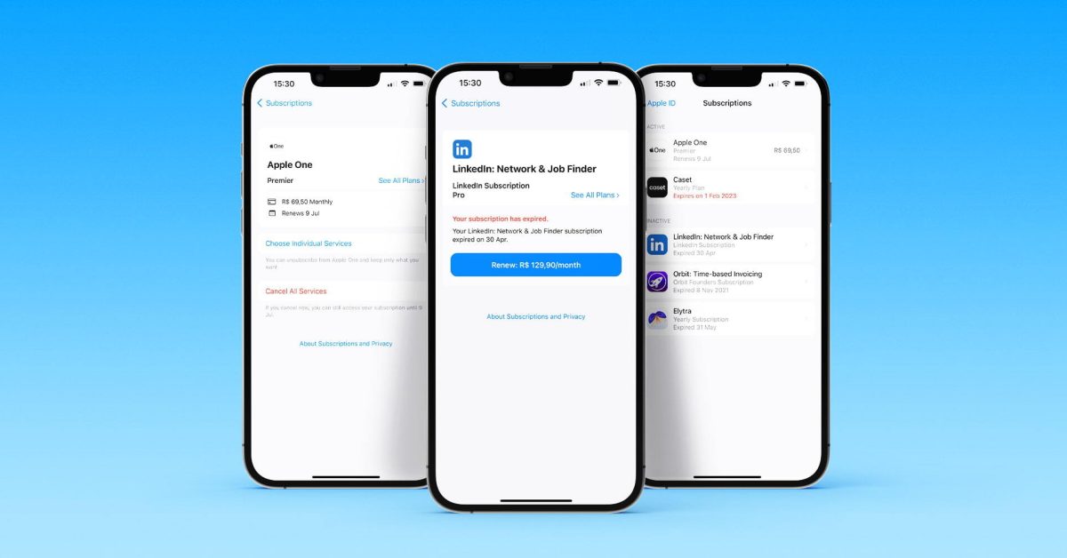 iOS Subscriptions menu updated with new interface iOS Subscriptions menu updated with new interface