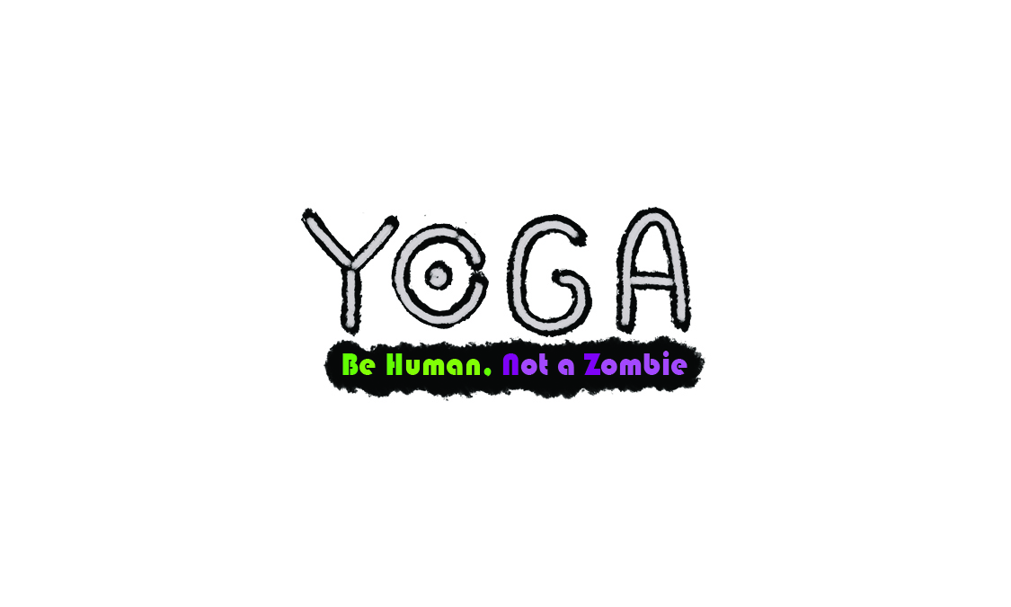 Yoga Card Back - BeHumanNotaZombie.com