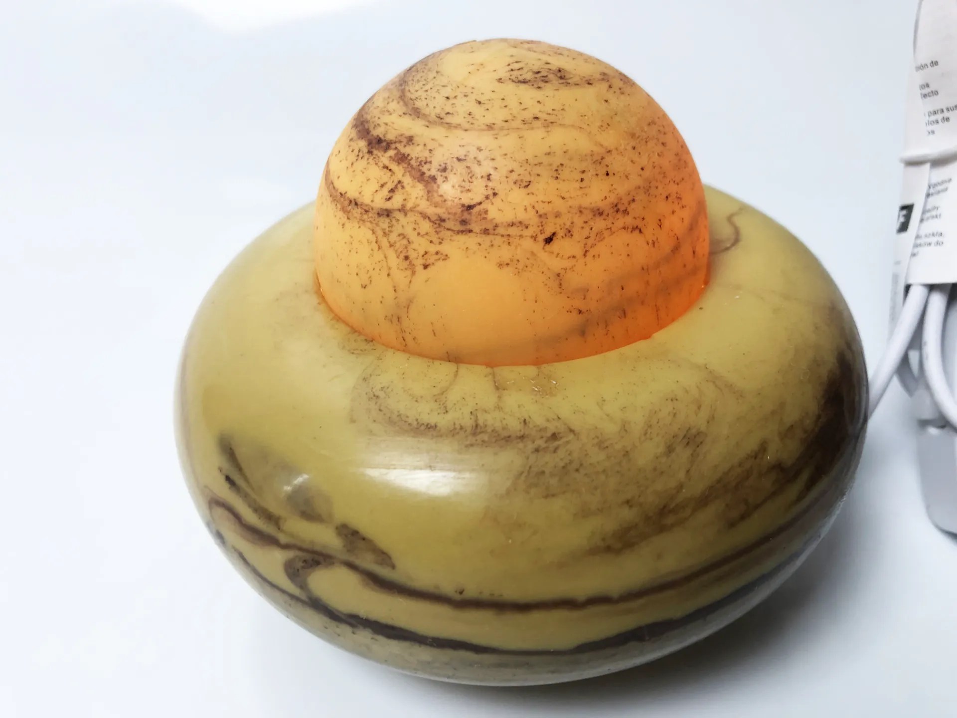 Veilleuse soucoupe en cire d'abeille