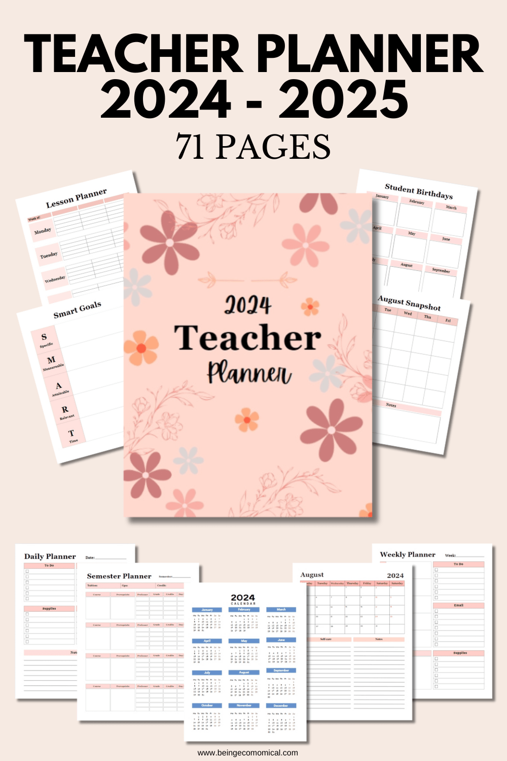 teacher planner | teacher planner daily | teacher planner weekly | teacher planner pdf | teacher planner pages | teacher planner with gradebook