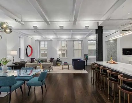 Wall Sconces in living room of private residence