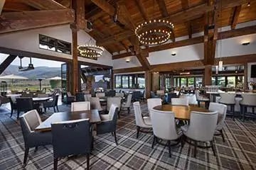 Wall Sconces in dining room of country club