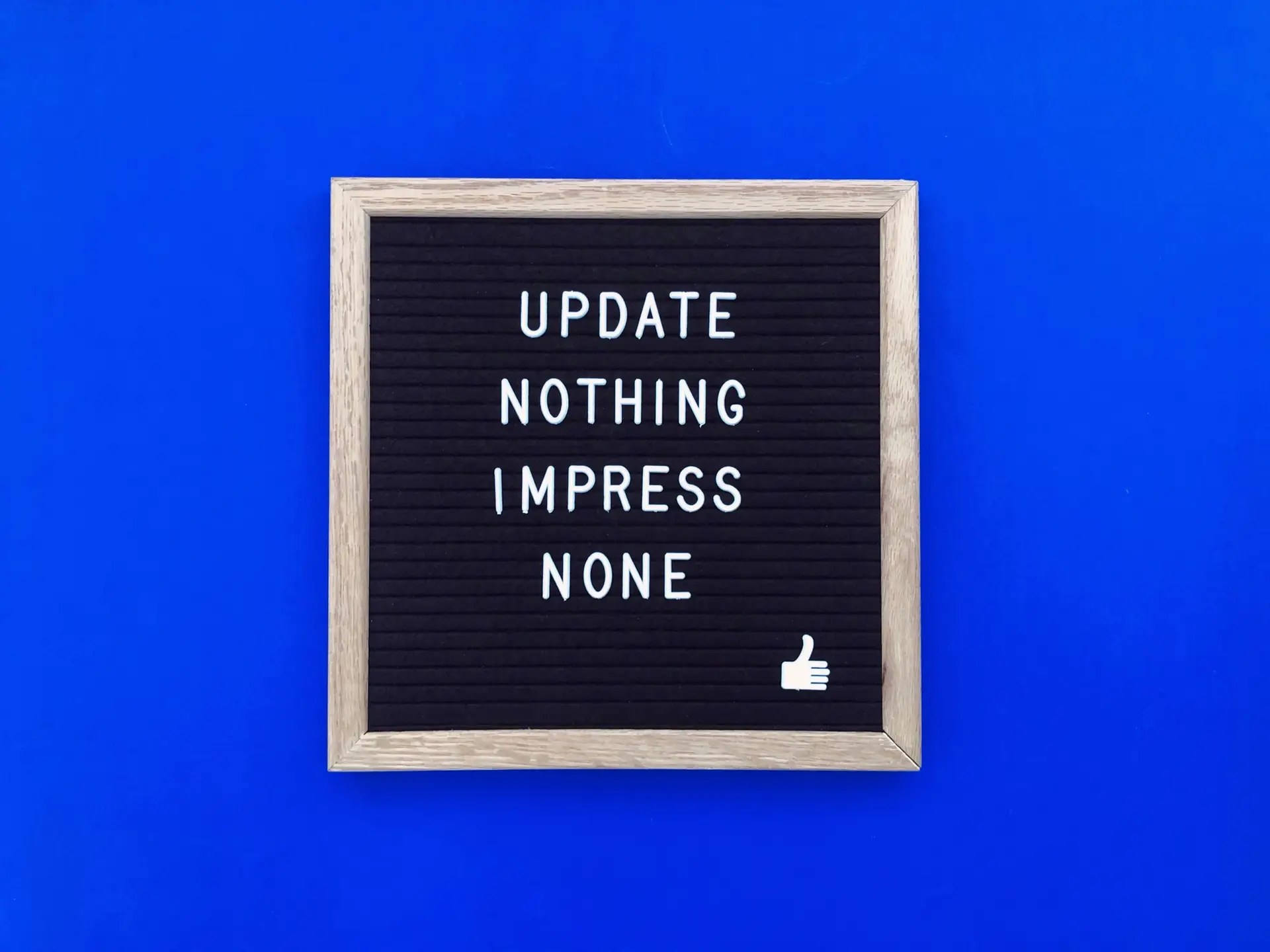 Update nothing