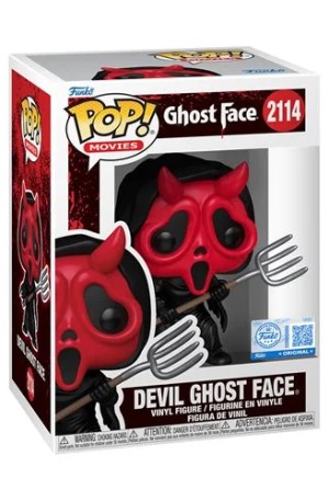 Scream Devil Ghost Face Funko Pop! Vinyl Figure #2114 - Entertainment Earth Exclusive