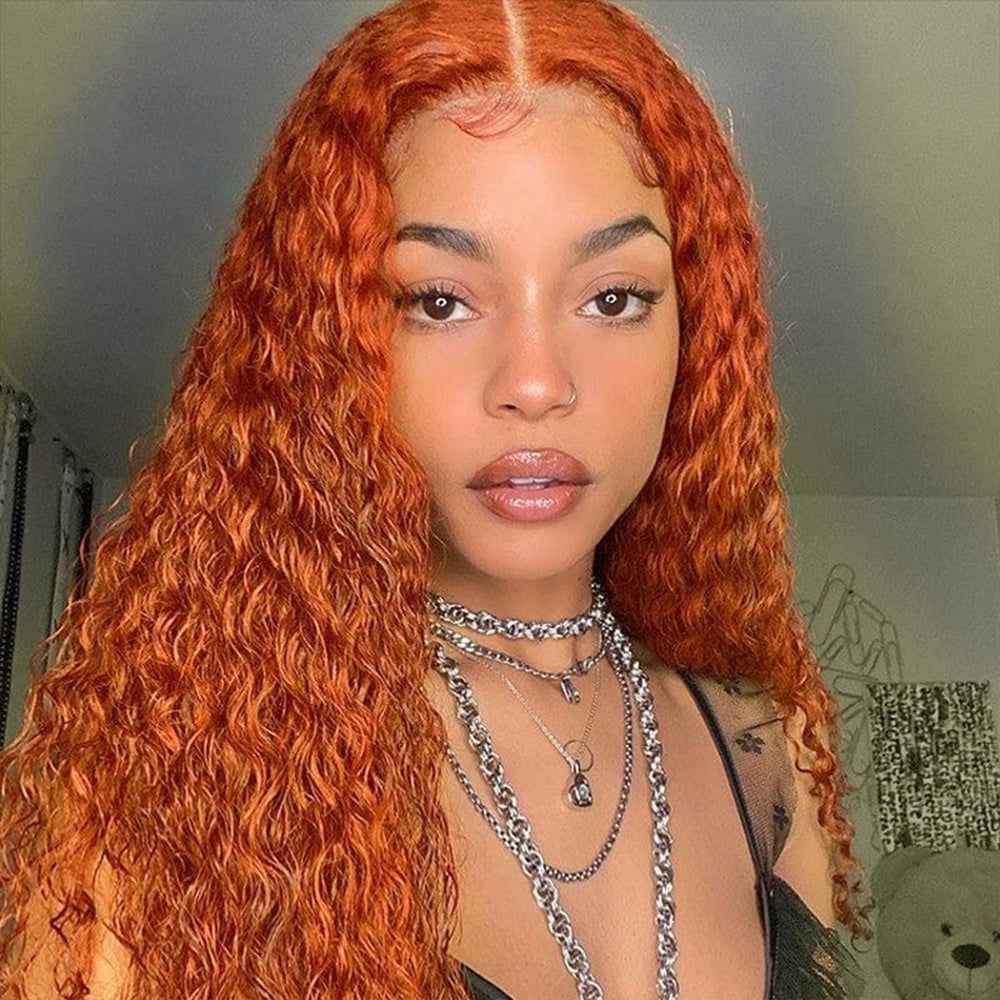 Peluca natural rizada cobre - Lace Front 13*6 - Sofia