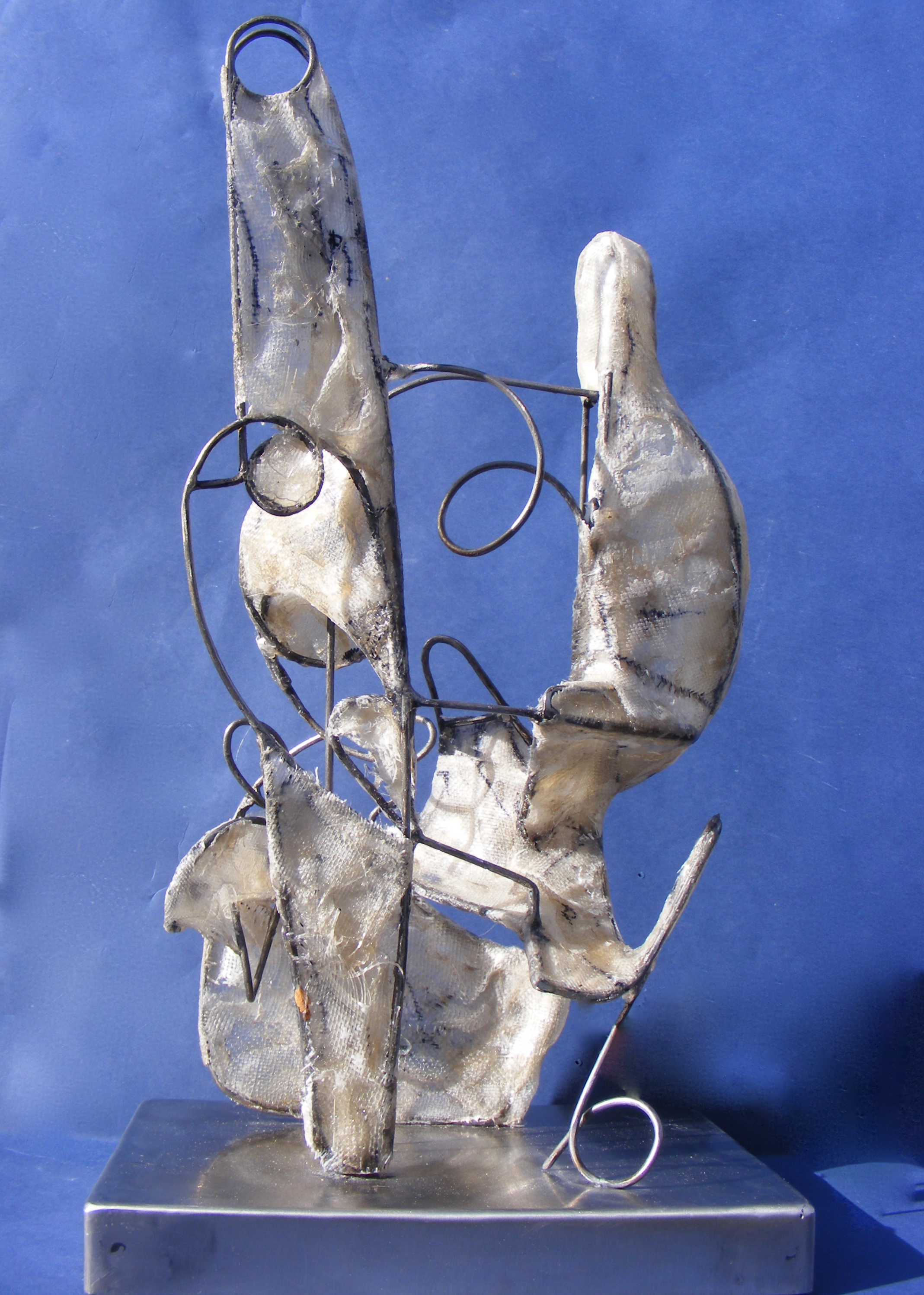 The Abel Quark | mixed media | raw fiberglass and steel wire