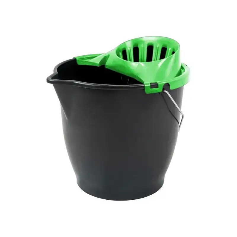 Comprar Pamex Cubo Negro 13l Asa Metas Con Escurridor Colores