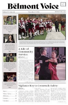 The Belmont Voice front page