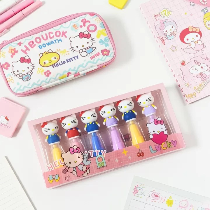 Kit Marca Texto Hello Kitty Kawaii