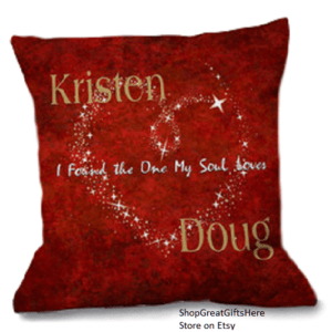 romantic throw pillows