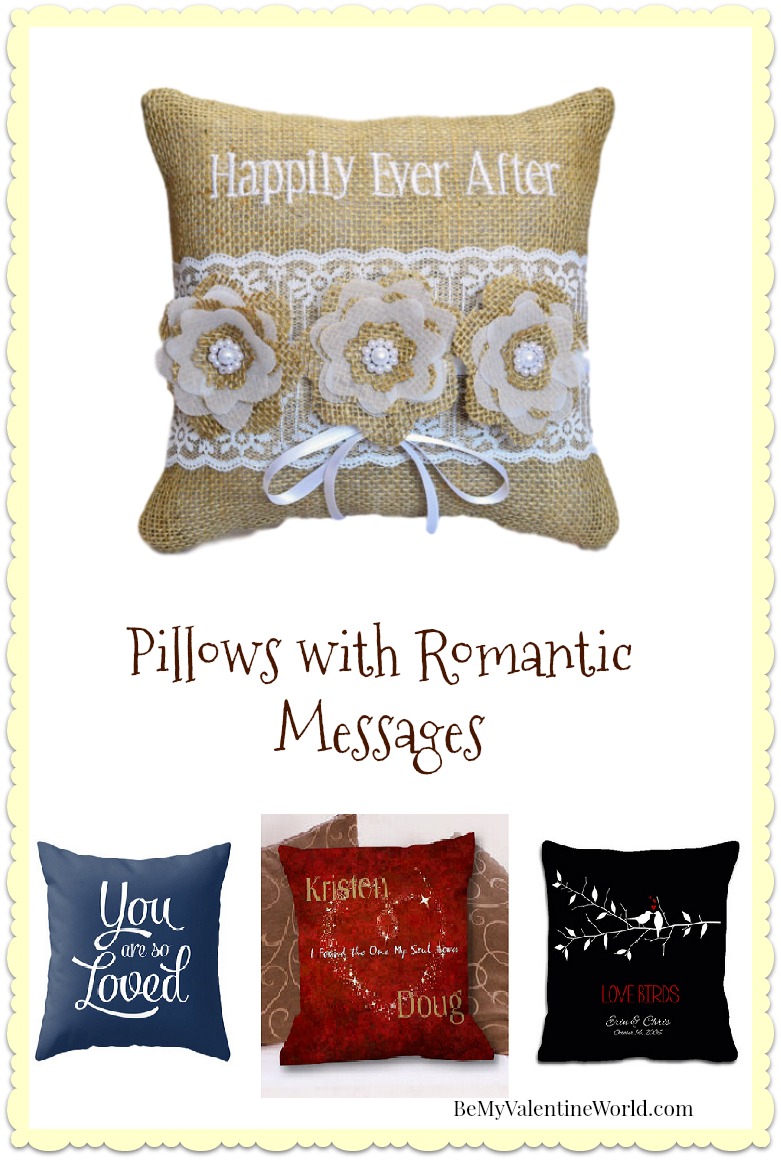 romantic throw pillows