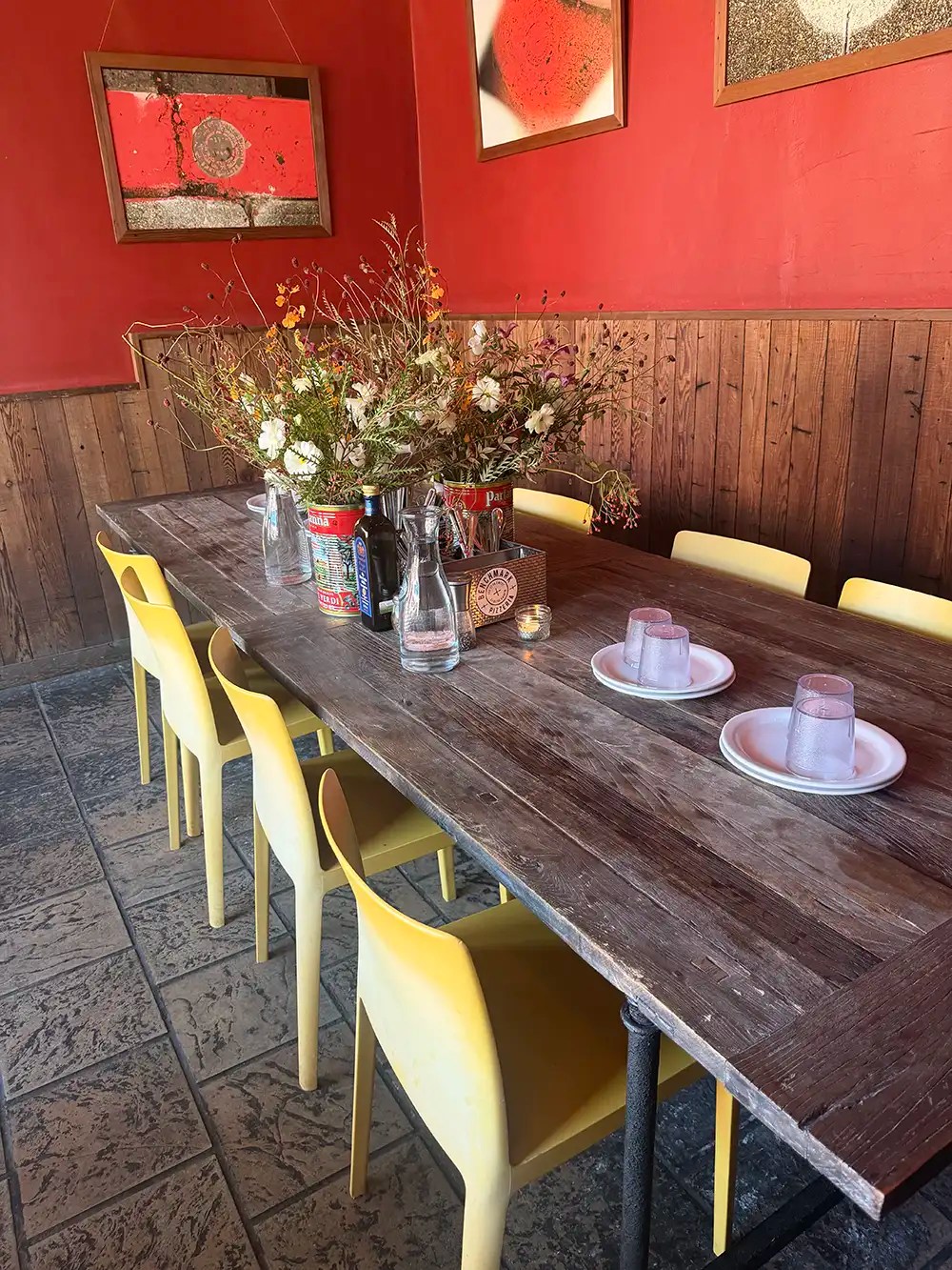 La Tavola - a large communal dining table for 10-12 people