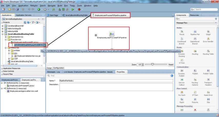 26_OSB-12c_Java_Callout_and_Routing_Table_example_Proxy_Service_pipeline_editor