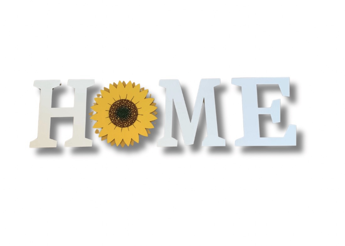 HOME GIRASOL LETRAS 9”x11”