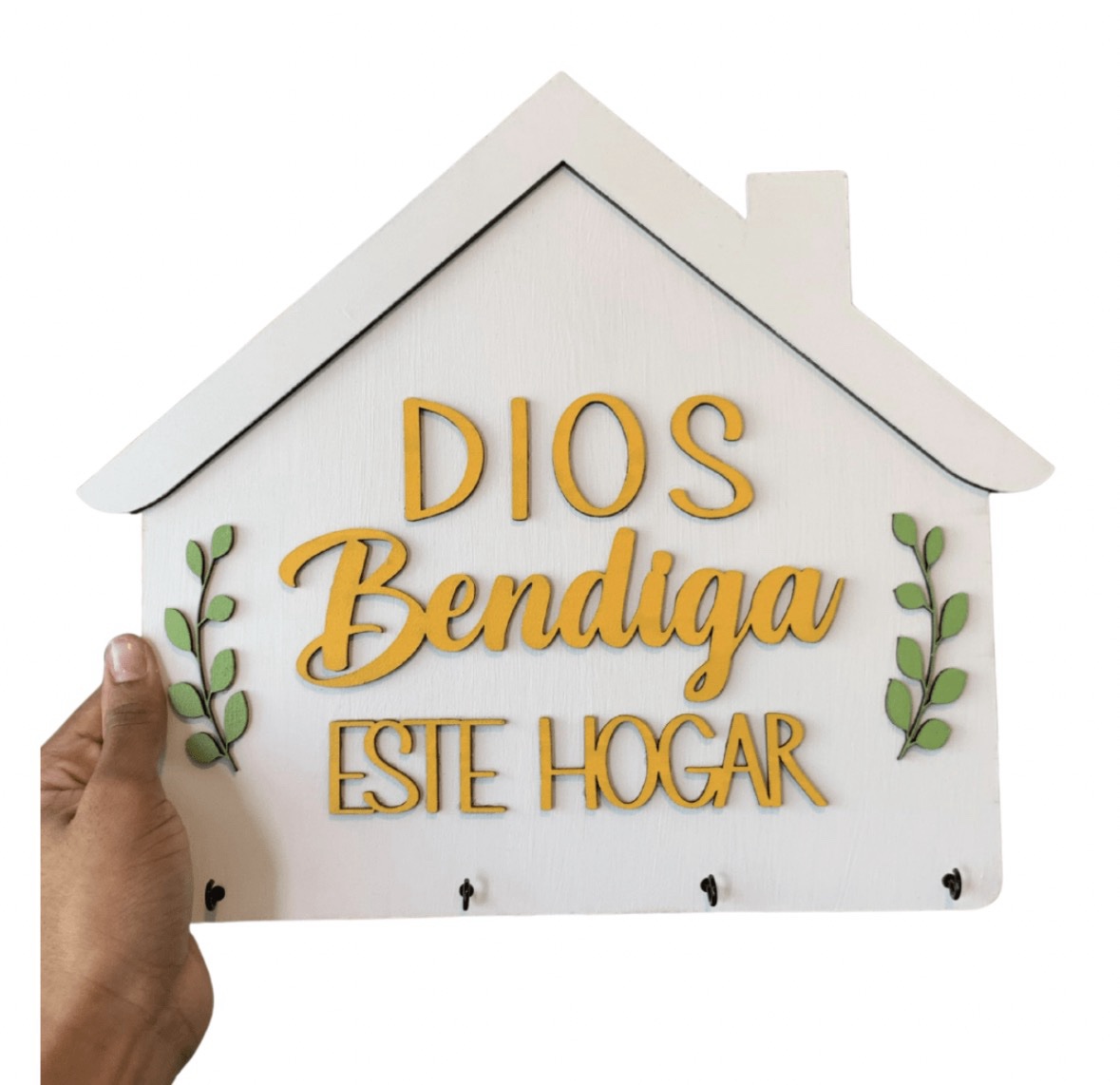 Dios bendiga casita 11”x11”