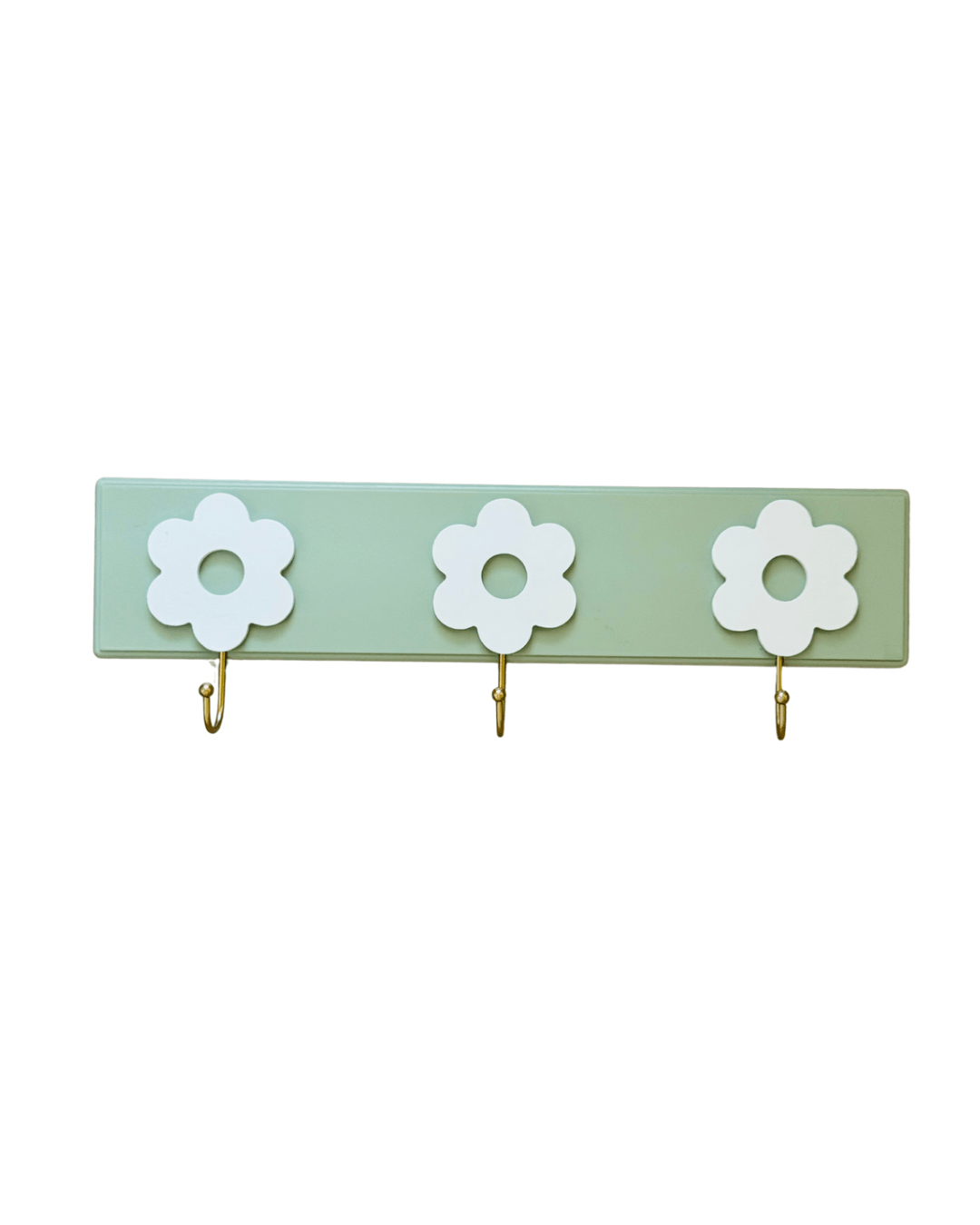Colgador con ganchos flores