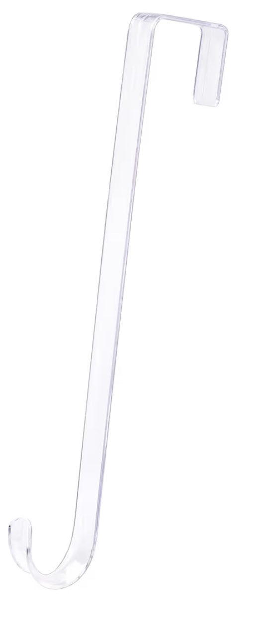 Gancho transparente 12”