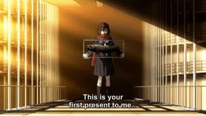 The fate of the shooting game prize. An adorable detail, no?