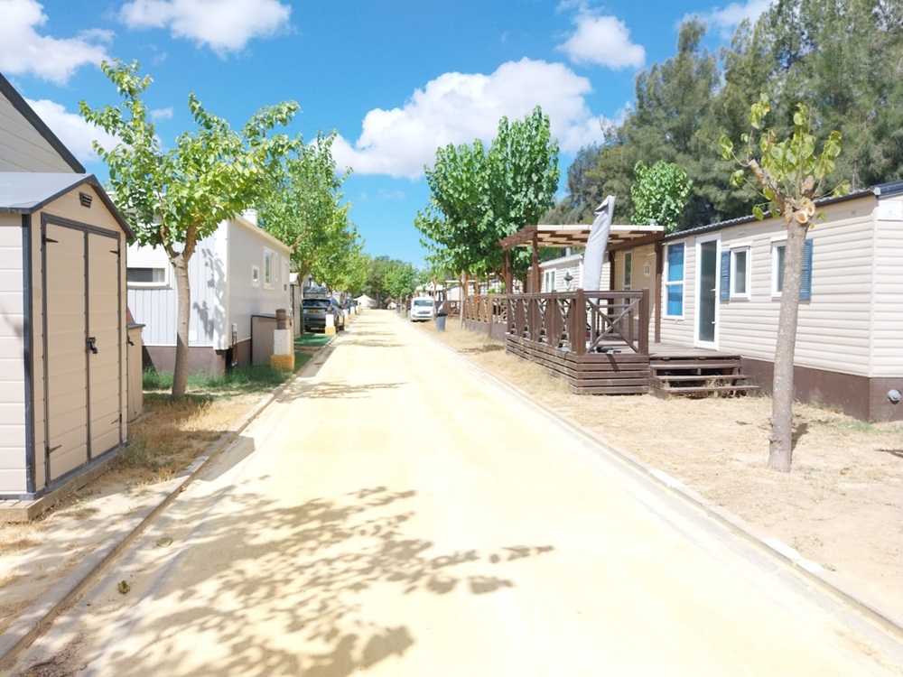 An image of a campsite in El Rocio, Spain