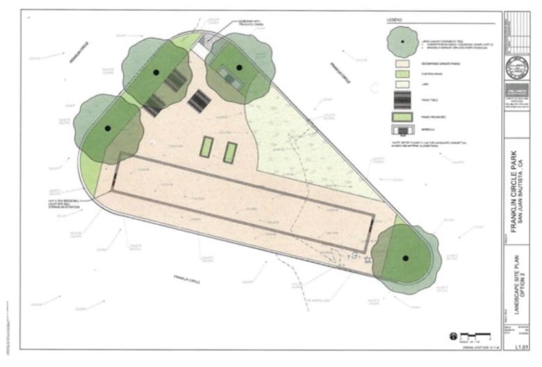 Design of Franklin Circle Park in San Juan Bautista. Image courtesy of Rochelle Eagen.