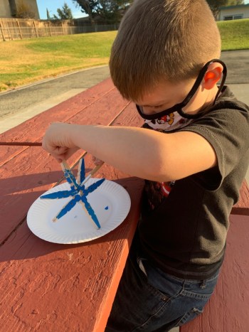 Second graders in the program are constantly keeping busy, creating crafts that fit the seasons. Photo courtesy of YMCA of San Benito County.