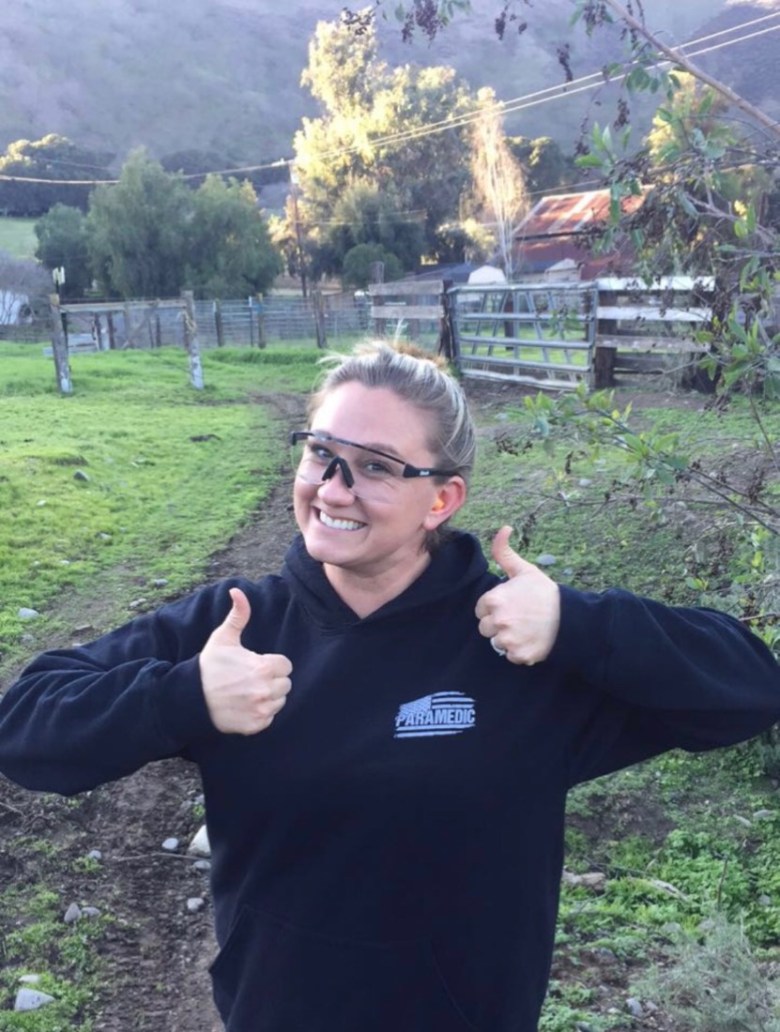 Lee, loving her job. Photo courtesy of Briana Lee.