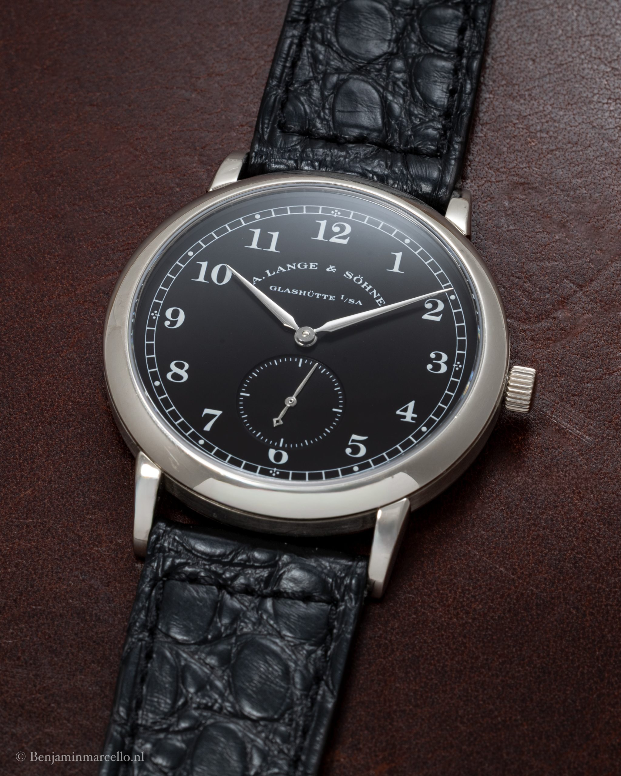 A Lange & Söhne 206.029 ‘1815’ 18k White Gold Black Dial circa 2005