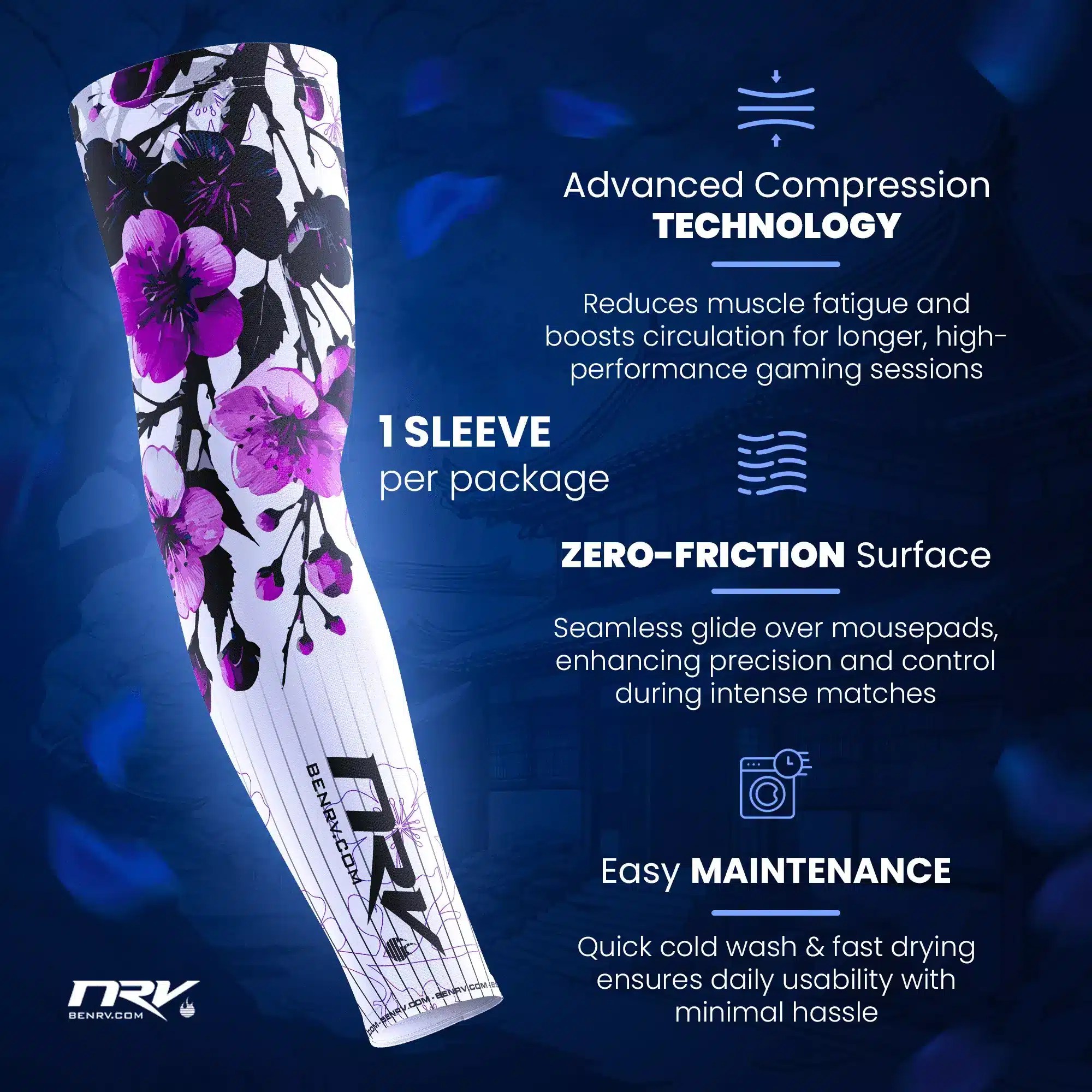 NRV Gaming Sleeve Esport Performance Material