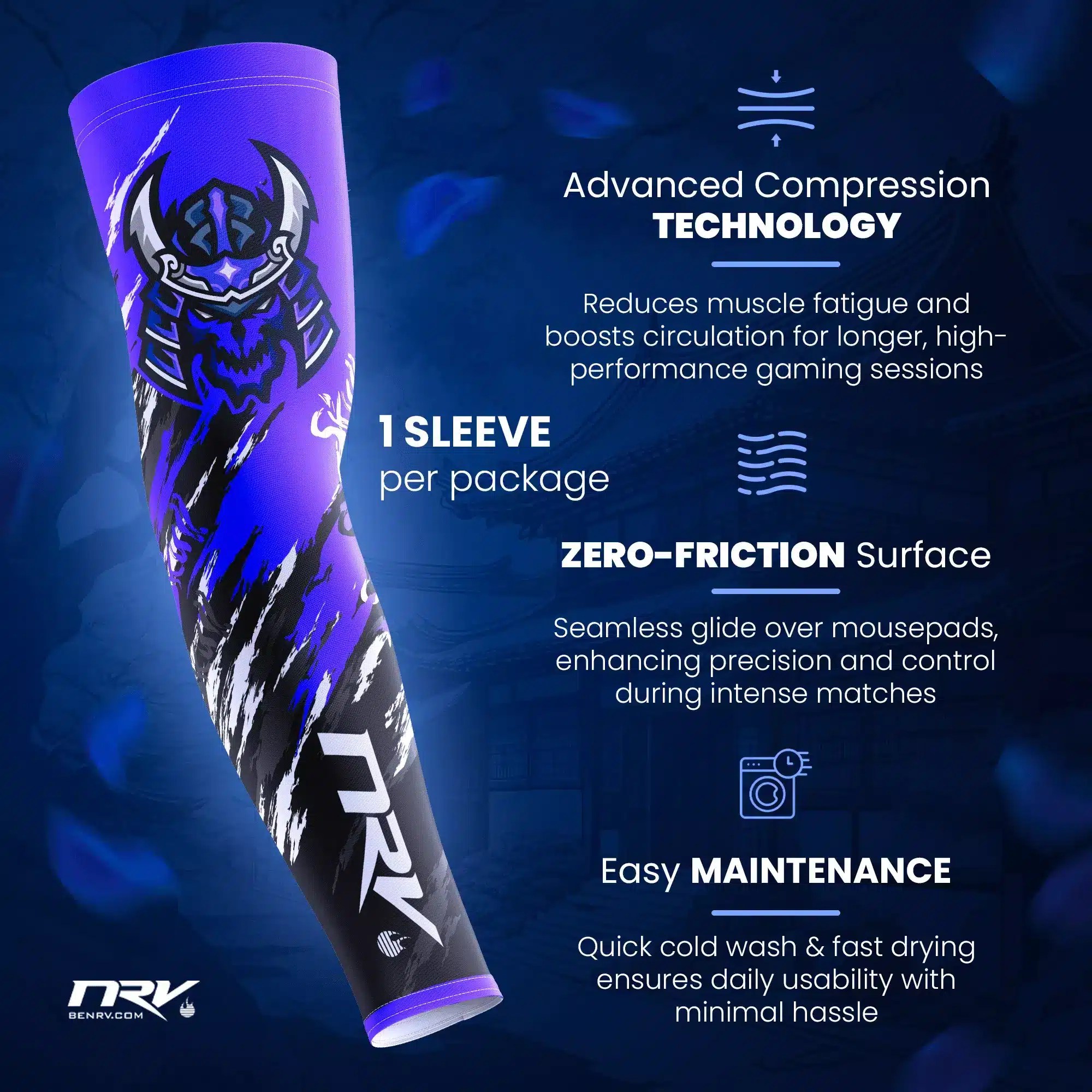 NRV Gaming Sleeve Esport Performance Material