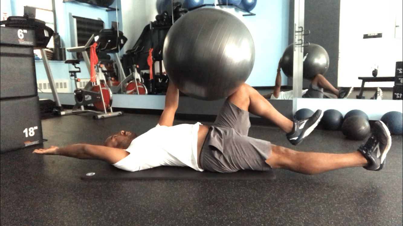 Stability Ball Deadbug Benswic