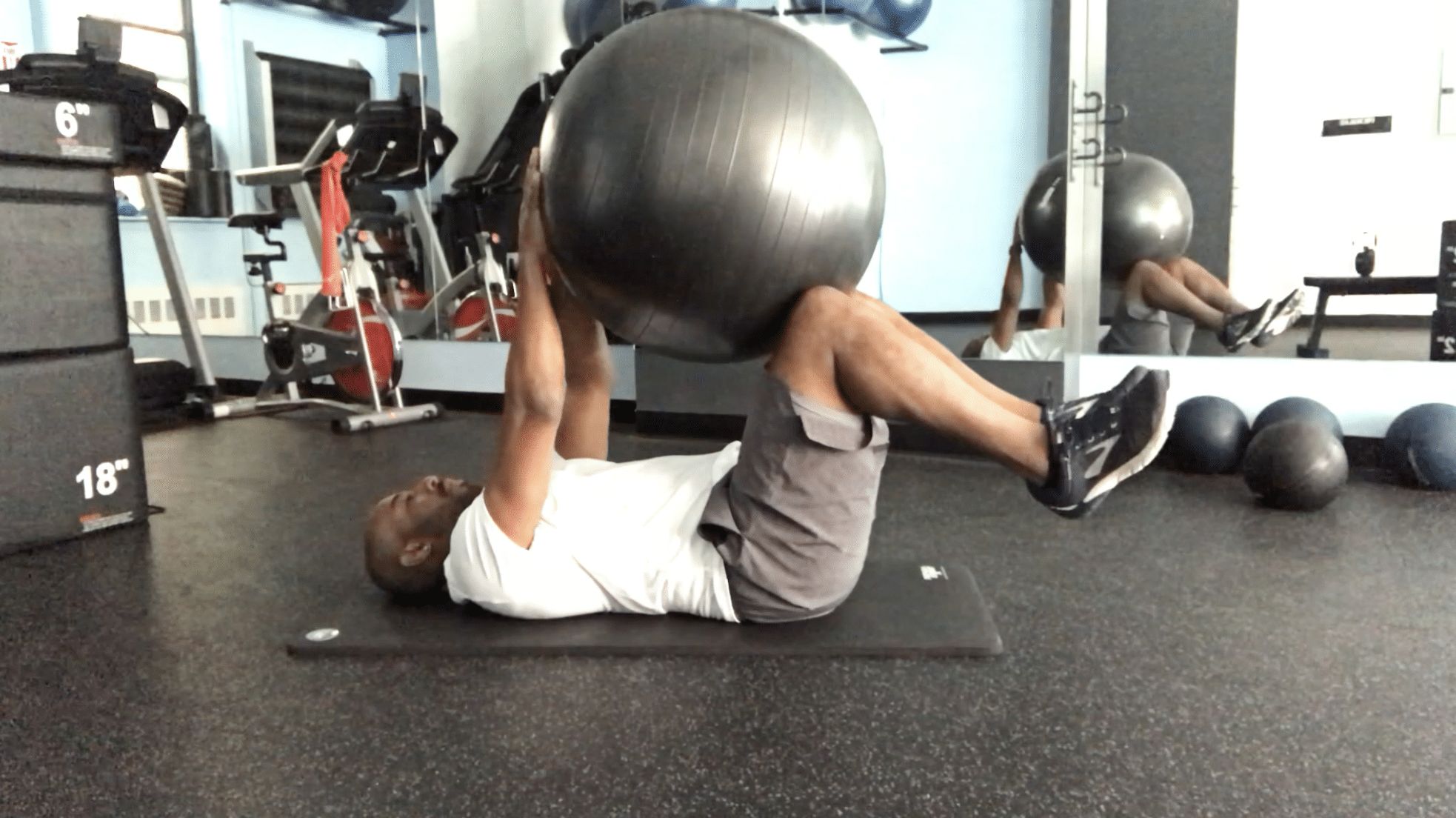 Stability Ball Deadbug Benswic