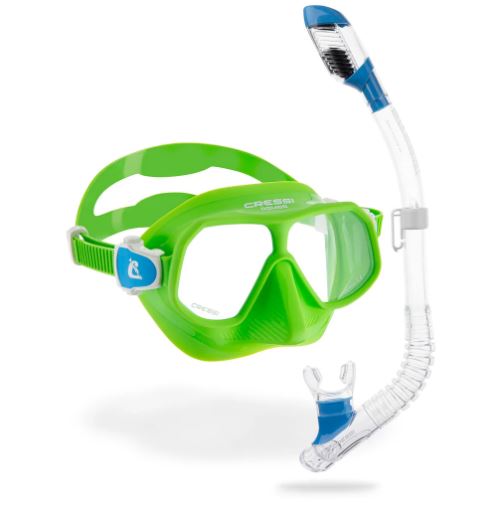 Cressi Rombo and Mini Dry Combo Snorkel Set | Benthic Scuba