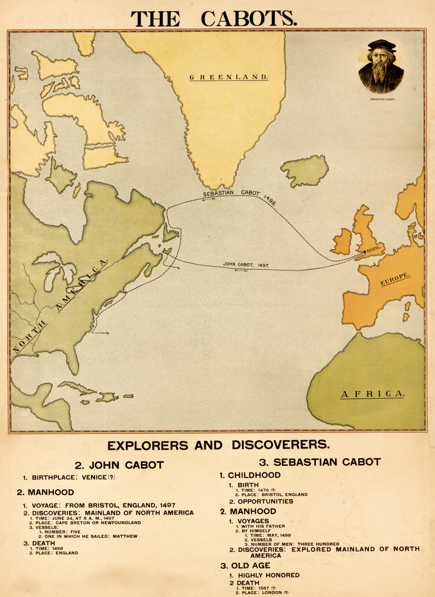 The Voyages of John and Sebastian Cabot by Vintage Maps – Bentley