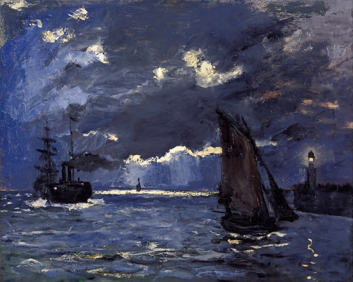 A Seascape, Shipping by Moonlight 1864 by Claude Monet – Bentley