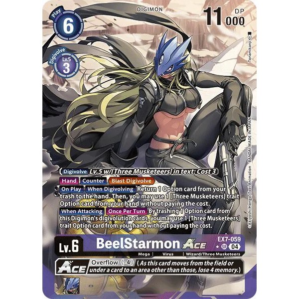 Digimon Card Game Ex7 059 Beelstarmon Sr Alternate Art Sr - Download Elegant Gradient Design | 4K