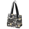 IKEA FLADDRIG Lunch bag, patterned grey