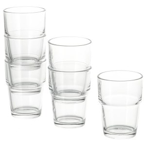REKO Glass, clear, 6 pack