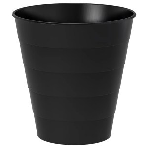 FNISS Waste bin, black, 10 l