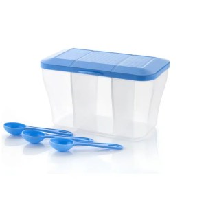 Bentoshi Plastic Square Storage Organiser Container (750ML)