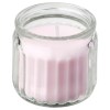 LUGNARE Scented candle, Jasmine/pink